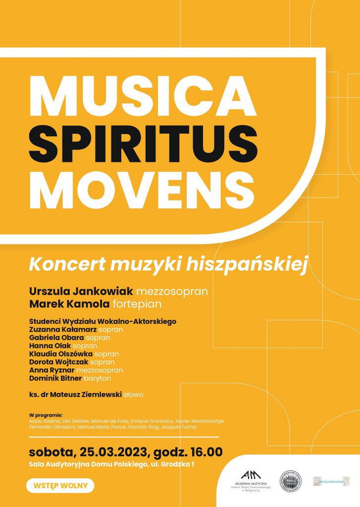 Plakat - musica spiritus movens